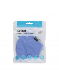 Solid Light Blue Filter Mask in Cotton in Bag