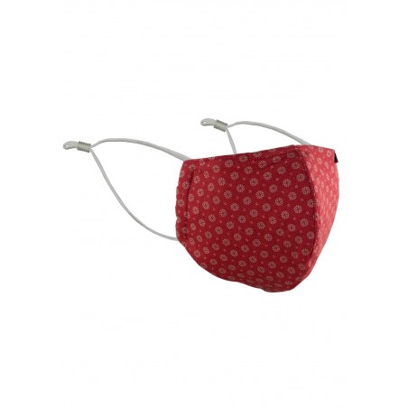 Vintage Design Face Mask in Cherry Red