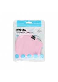 Solid Pink Cotton Filter Mask in Bag