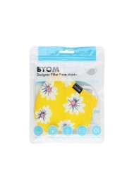 Yellow Floral Face Mask in Bag