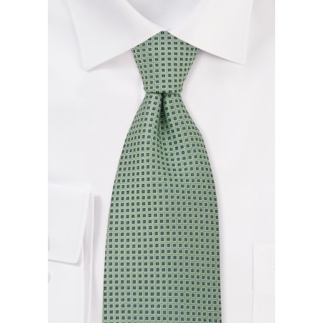Tea Green Silk Necktie