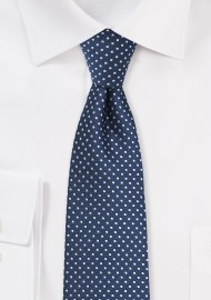 Classic Navy Pin Dot Necktie