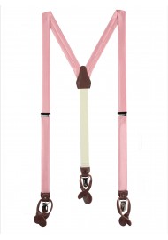 Petal Pink Fabric Suspenders