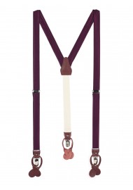 Plum Purple Mens Suspenders