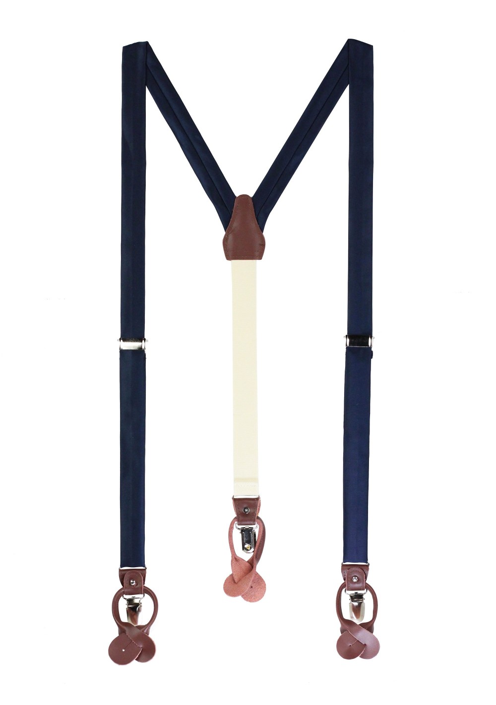 Dark Navy Fabric Suspenders