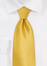 Kids Silk Tie in Golden Yellow