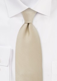 Single colored silk tie Champagne color