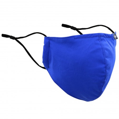 Solid Cotton Filter Mask in Royal Blue