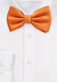 Solid Bow Tie in Orange