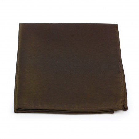 Solid Coffee Brown Pocket Square