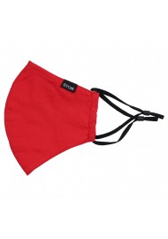 Solid Red Cotton Filter Mask