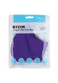 Regency Purple Filter Mask in Cotton in Bag