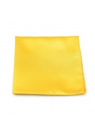 Bright Sun Yellow Pocket Square Hanky