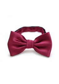 Burgundy Red Bow Tie