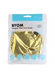 Golden Glitter Face Mask in Bag
