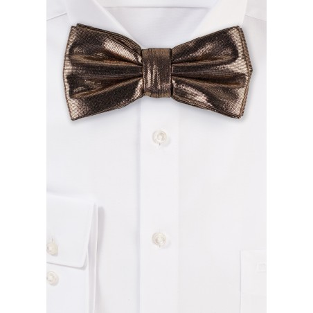 Rose Gold Glitter Bow Tie