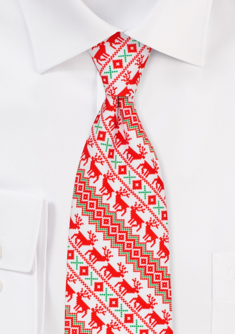 Nordic Christmas Print Necktie