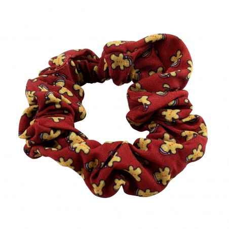 Scrunchie with Tiny Gingerbread Men