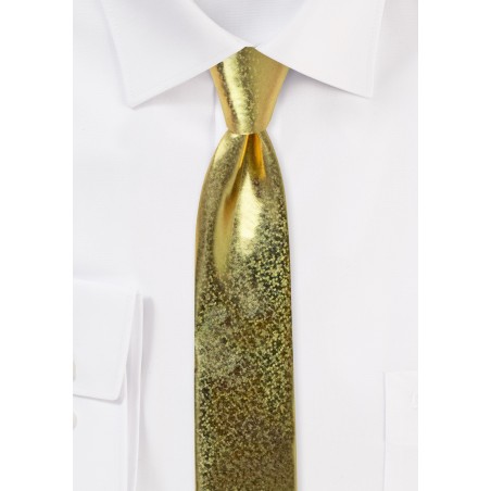 Festive Glitter Necktie in Gold