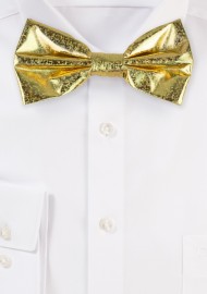 Festive Glitter Bow Tie in Gold