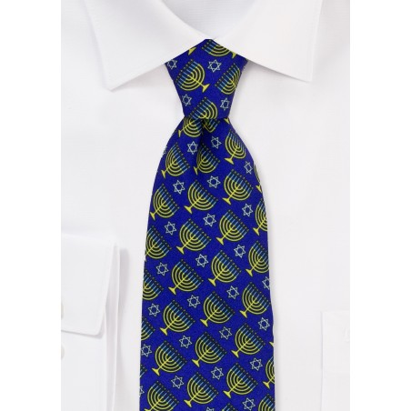 Hanukkah Print Necktie