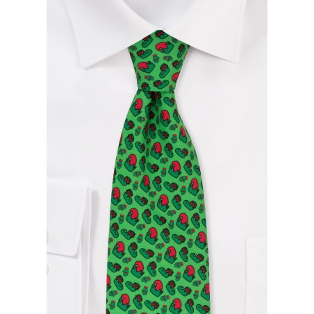 Elf Print Necktie
