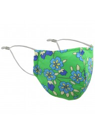 Kelly Green Floral Mask
