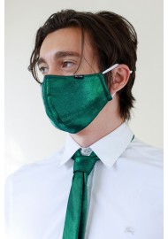 Glitter Mask Set in Pine Green Styled