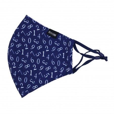 Lucky Numbers Filter Mask in Navy