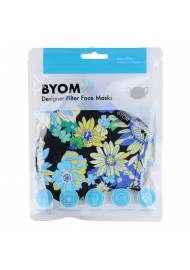 Cotton Floral Mask with Nano Filter in Mask Bag