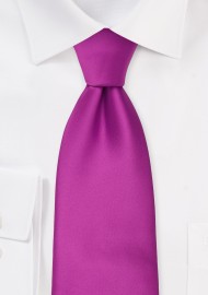 Solid Tie in Dark Magenta Pink