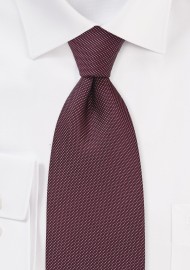 Wine Red and White Polka Dot Tie