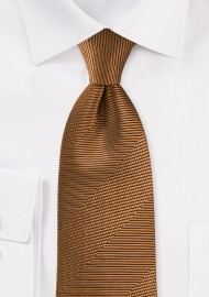 Textured Tie in Bronze