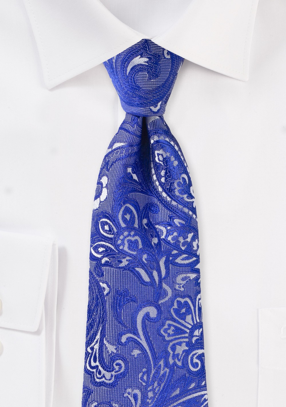 XL Paisley Tie in Morninglory Blue