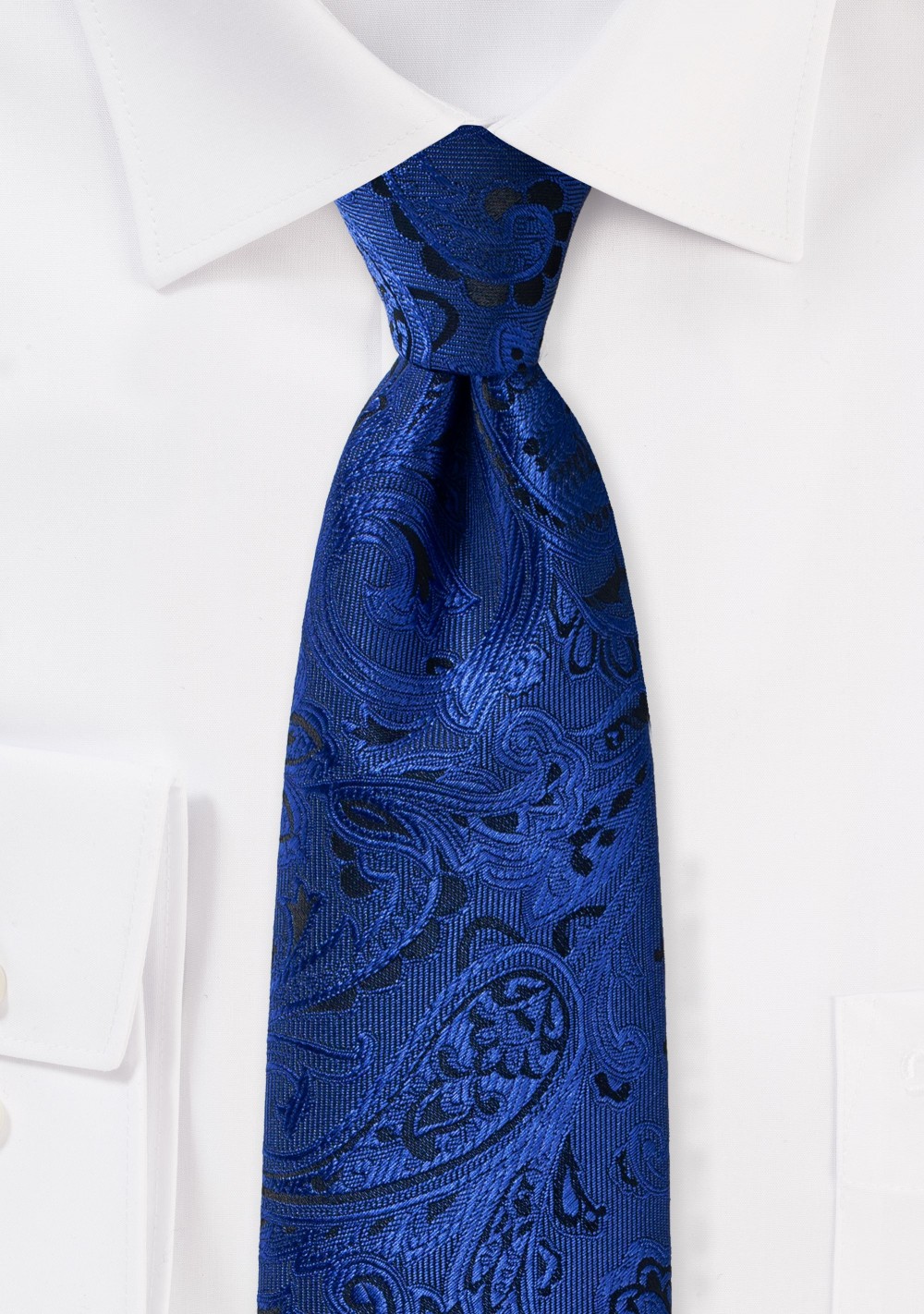 Formal Paisley Tie in Royal Blue