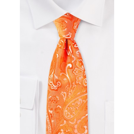 Mandarin Paisley Tie