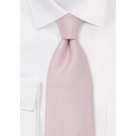 Pink Silk Tie - Handmade silk tie in light pink