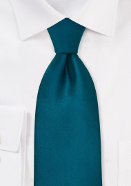 Turquoise blue tie  - Solid color necktie