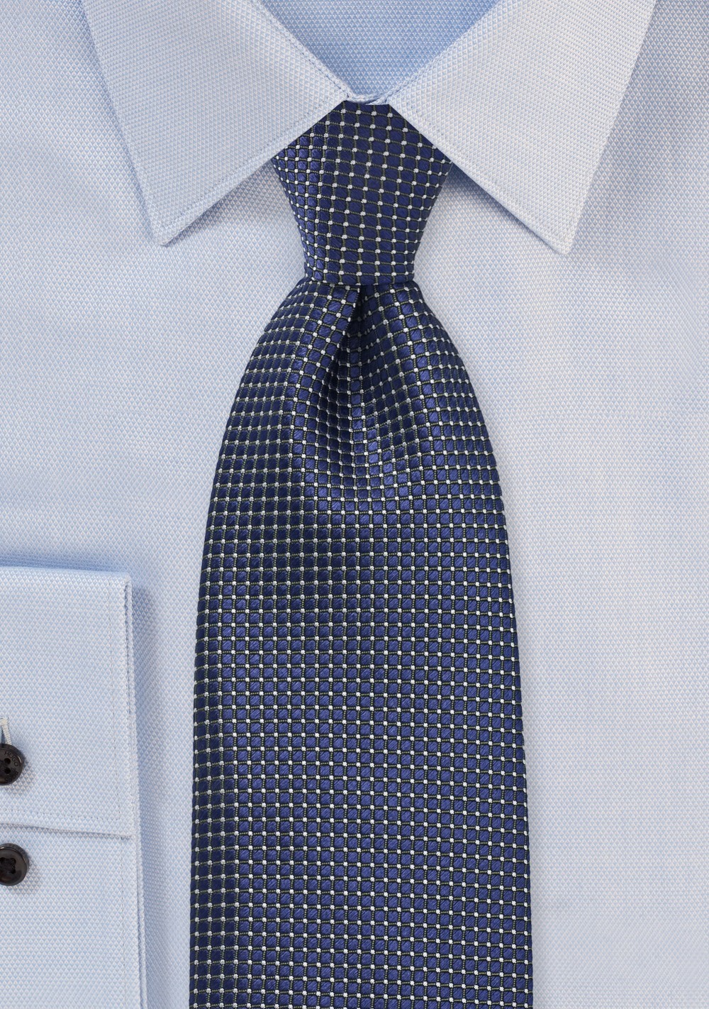 Patterned Tie in Sapphire Blue