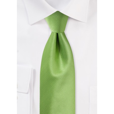 Kiwi Green Formal Mens Tie