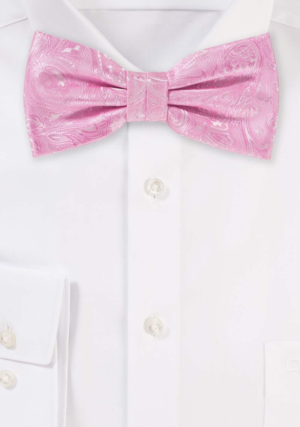 Carnation Pink Wedding Bow Tie