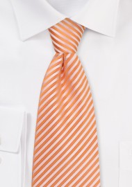 Tangerine Necktie in Extra Long