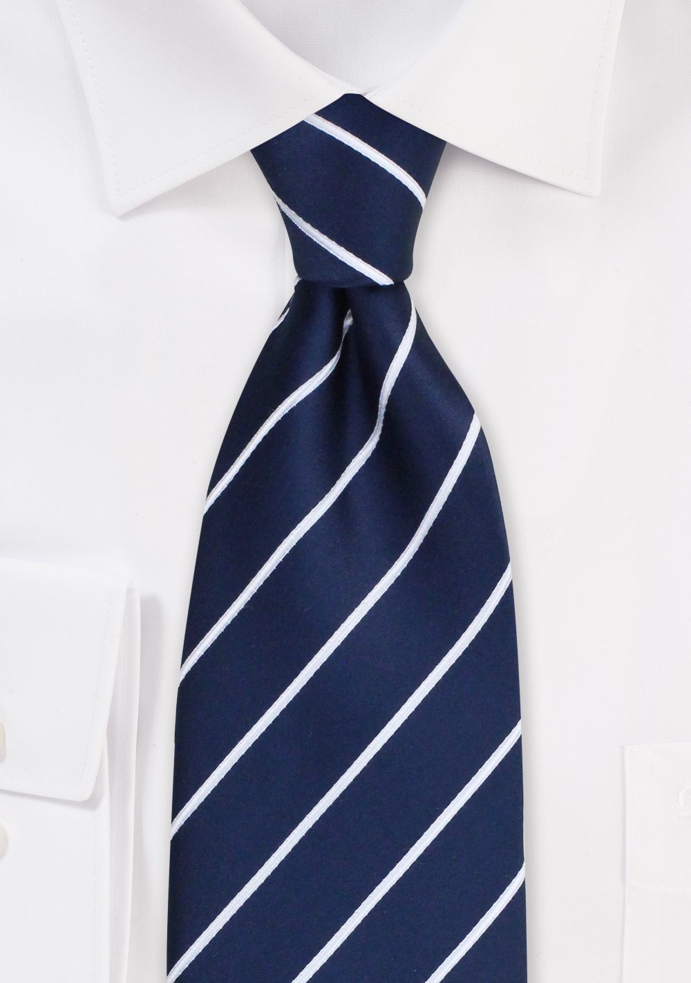 Marine Blue Striped Tie