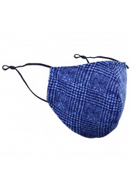 Prince of Wales Check Mask in Blue