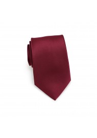 Wedding Necktie in Wine Red