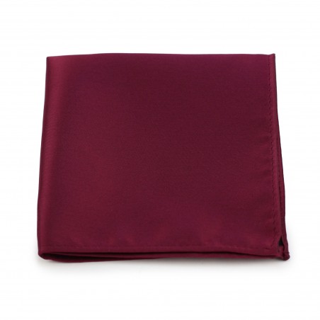 Wedding Pocket Square in Wine Red