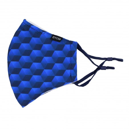 Hex Pattern Filter Mask in Blue