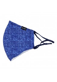 Prince of Wales Check Mask in Blue