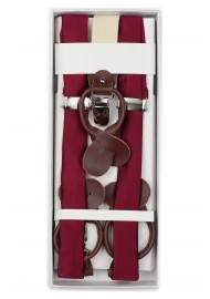 Burgundy Suspenders in Box
