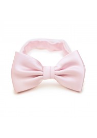 Solid Blush Bow Tie